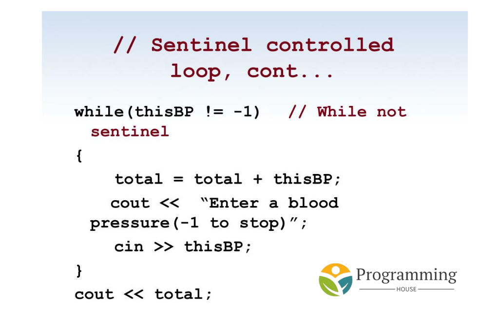 Sentinel Controlled Loops in C++
