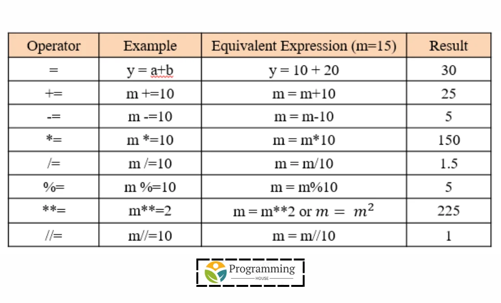 Assignment Operators in Detail