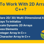 Accessing Individual Elements of a 2D Array in C++